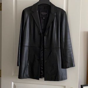 Black leather women’s jacket
